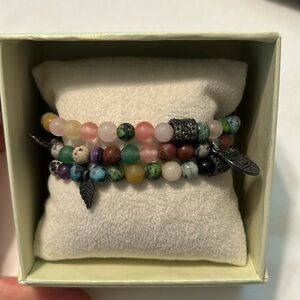 Mixed bead bracelet.